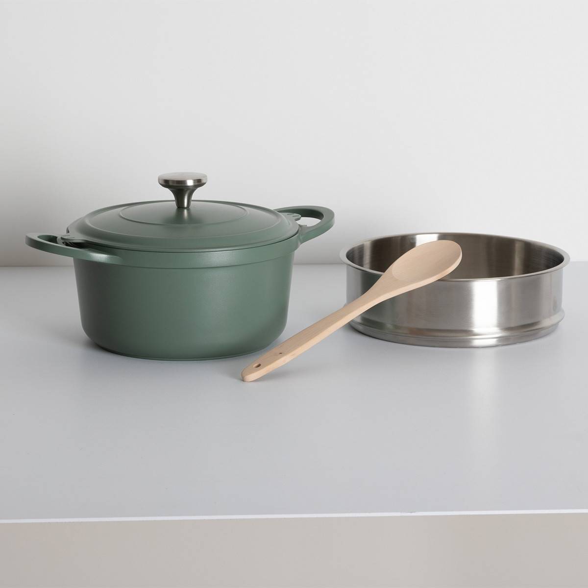 Cuiseur vapeur D24cm fonte d'aluminium vert - 5five - Image 9