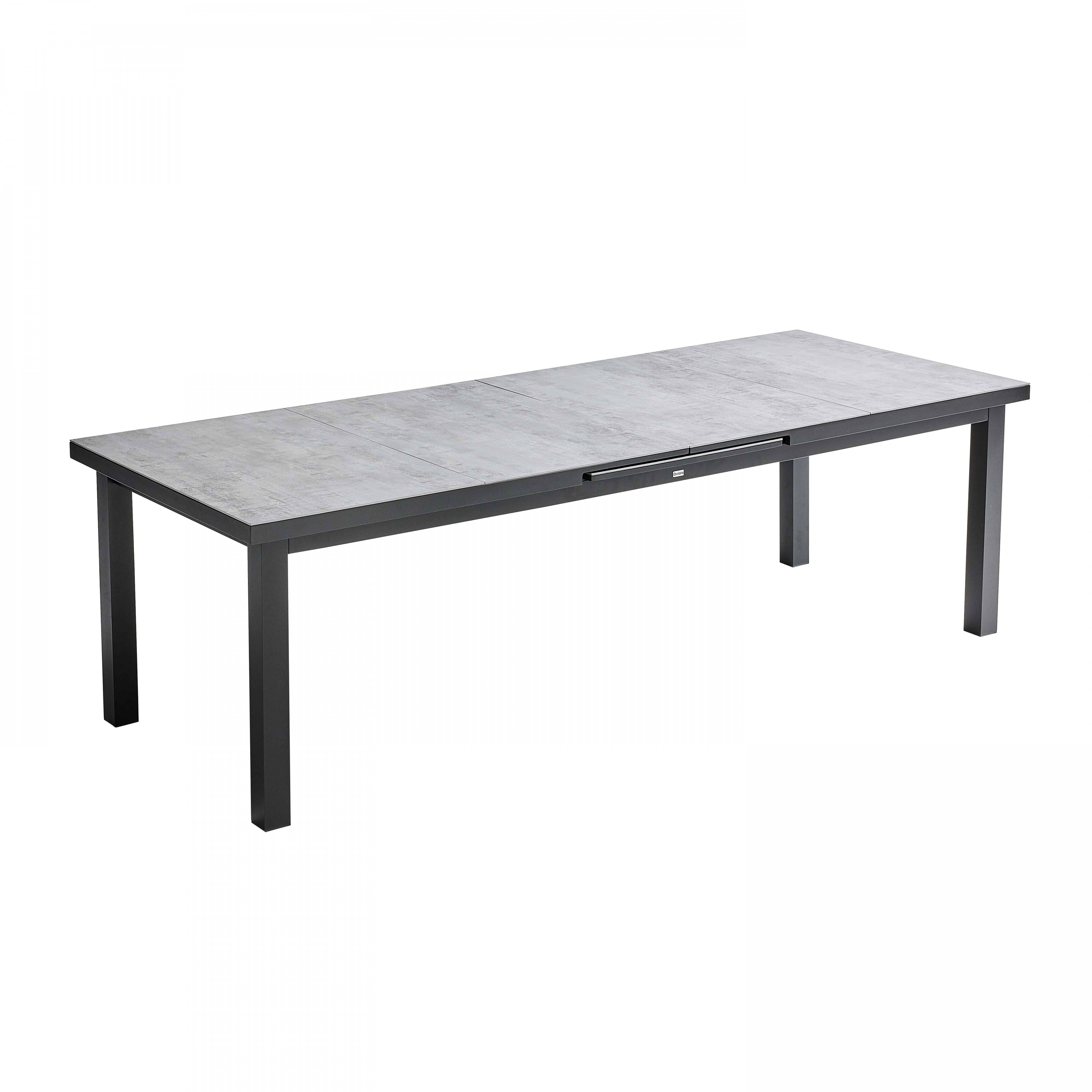 Oviala - Table de jardin rectangulaire extensible béton 12 à 14 places Melbourne - Oviala - Image 3