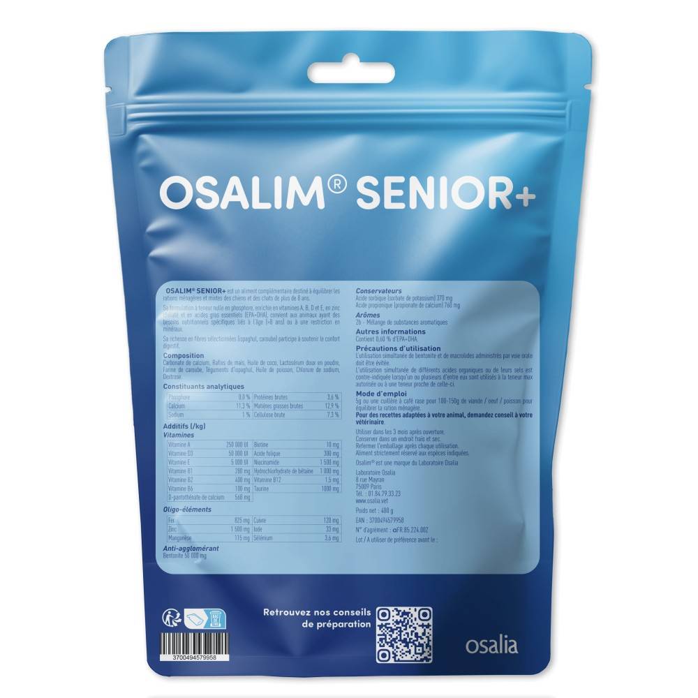 OSALIM® Senior+ Chien - Laboratoire Osalia 400 g - Image 2