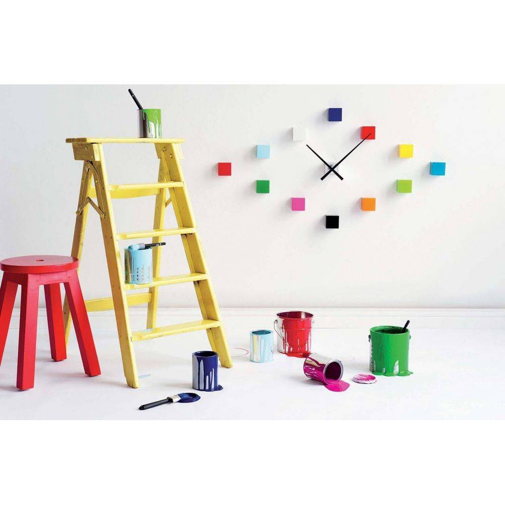 Karlsson - Horloge cubique DIY multicolore - Image 4