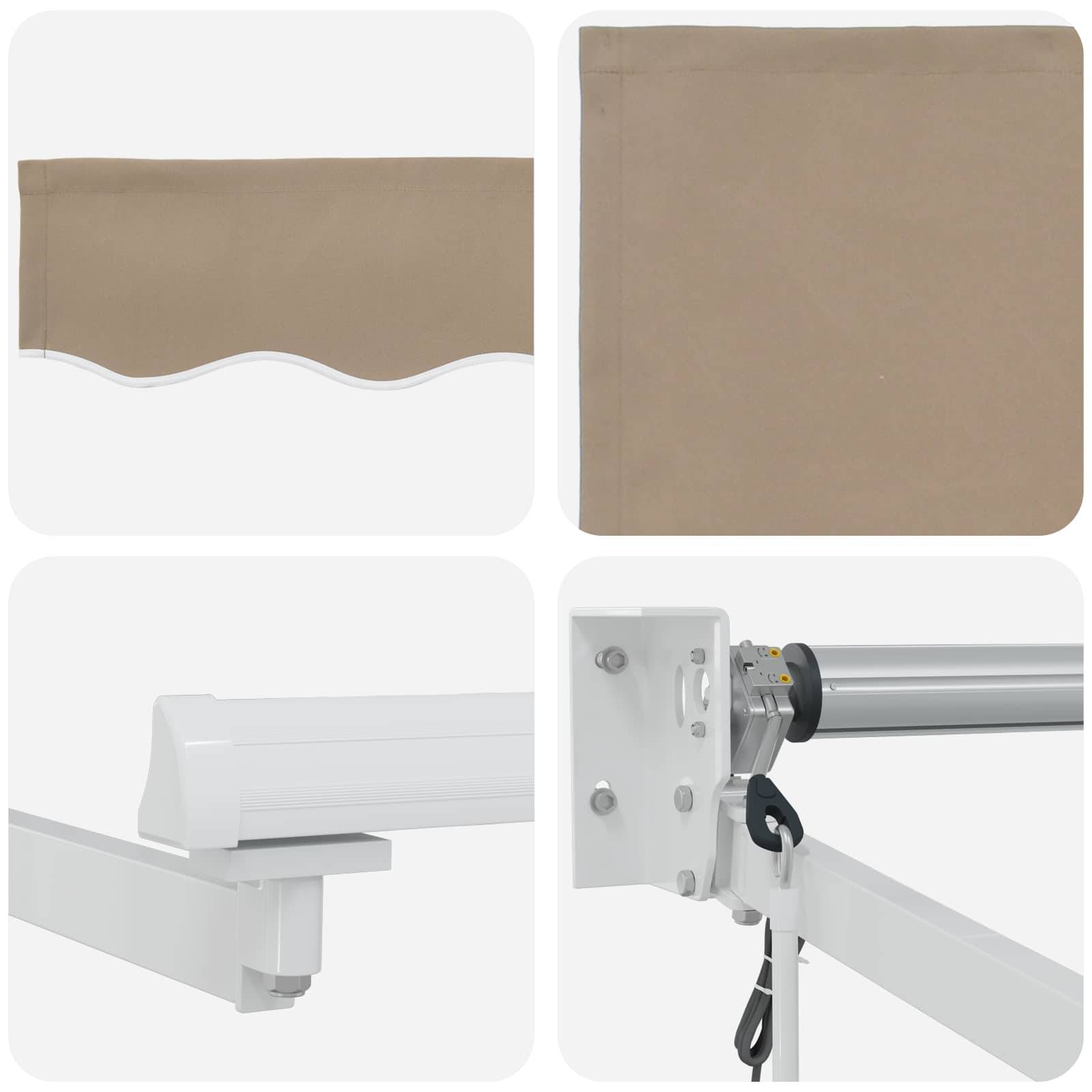 PANGIVO - Store rétractable électrique Polyester Beige 3,5 x 2 m, 3419905 - PANGIVO - Image 6
