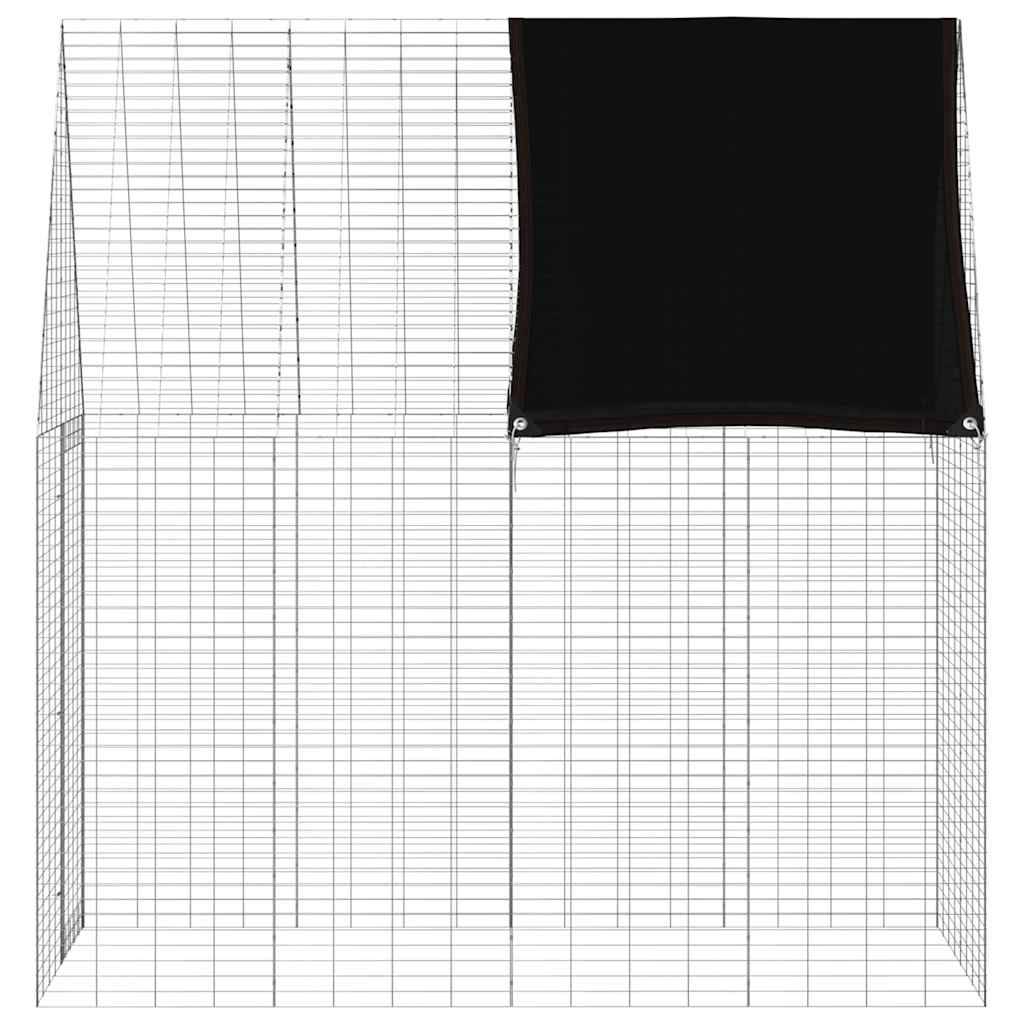 Vidaxl - Cage pour lapins Argenté 200 x 100 x 210 cm Acier galvanisé vidaXL 42019246 - Image 9