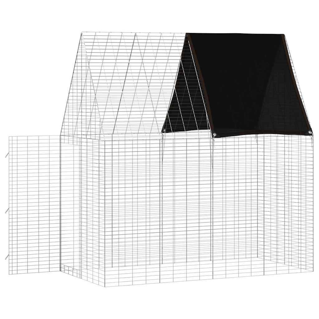 Vidaxl - Cage pour lapins Argenté 200 x 100 x 210 cm Acier galvanisé vidaXL 42019246 - Image 7