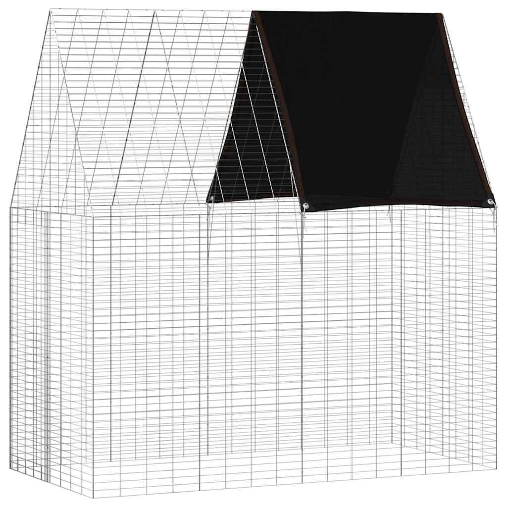 Vidaxl - Cage pour lapins Argenté 200 x 100 x 210 cm Acier galvanisé vidaXL 42019246 - Image 2