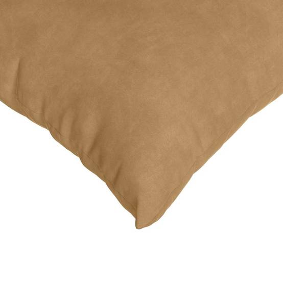 Paire de Coussins Moelleux Velours Côtelé Housse Amovible avec Zip pour Salon Marron 60x60 cm – ComfortXL Outdoor Living - Image 7