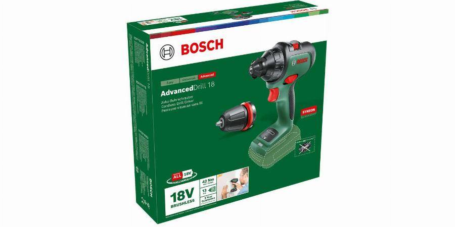 Bosch - Perceuse-visseuse BOSCH AdvancedDrill 18 + 1 mandrins - sans batterie ni chargeur- 06039B5009 - Image 2