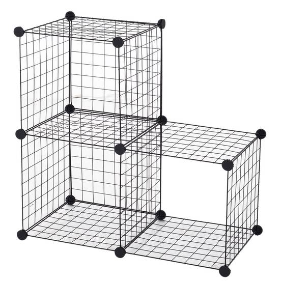 Enclos Modulable Métal Lapins Rongeurs Parc Sécurisé Intérieur 106x73x36cm Noir - ComfortXL Pet Living - Image 8