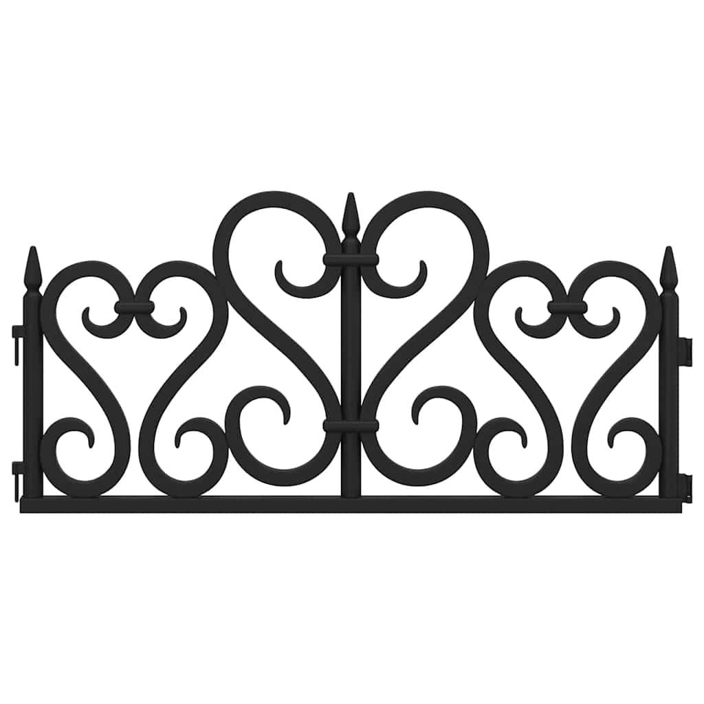 Bordure pelouse emboîtable plastique PP création frontières arbustes massifs 10m noir - ComfortXL Outdoor Living - Image 4