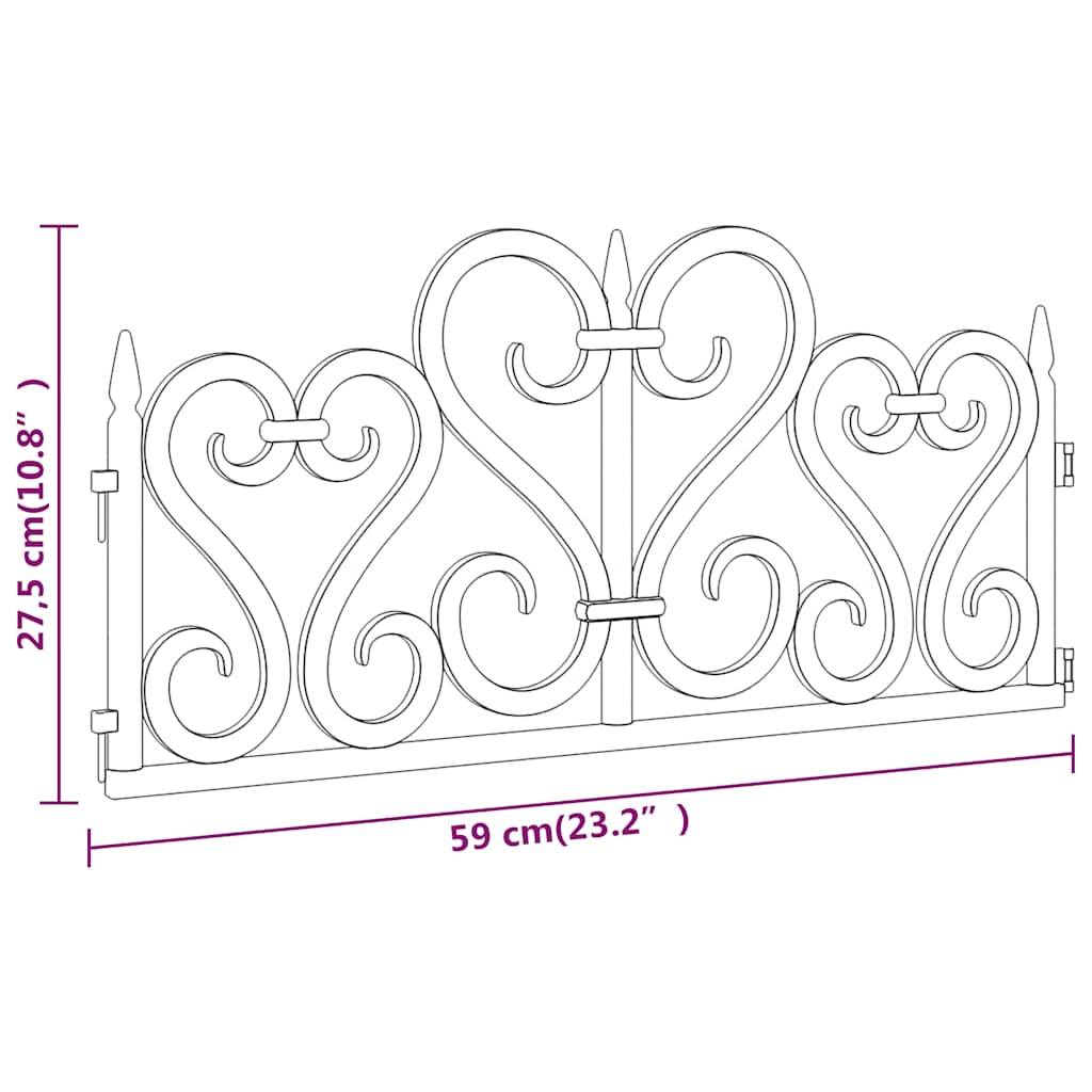 Bordure pelouse emboîtable plastique PP création frontières arbustes massifs 10m noir - ComfortXL Outdoor Living - Image 6