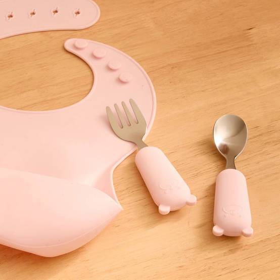Set Couverts Enfant "Yum" 16cm Rose - Image 2