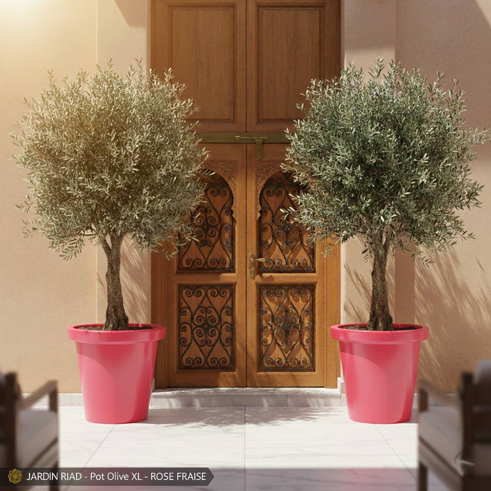 Plast'Up Rotomoulage - Pot de fleurs rond xxl delight 420l- lot de 2 - plast'up rotomoulage - Image 2