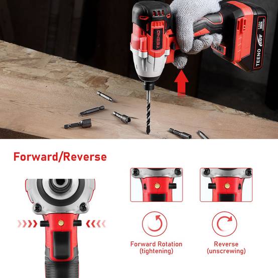 Perceuse Visseuse Perceuse a Percussion, 100Nm, 2 Batterie 2.0Ah - Image 2