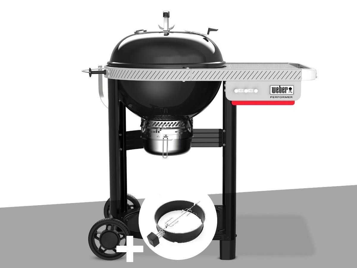 Weber - Barbecue à charbon Performer 57 cm + Rôtissoire - Weber - Image 1