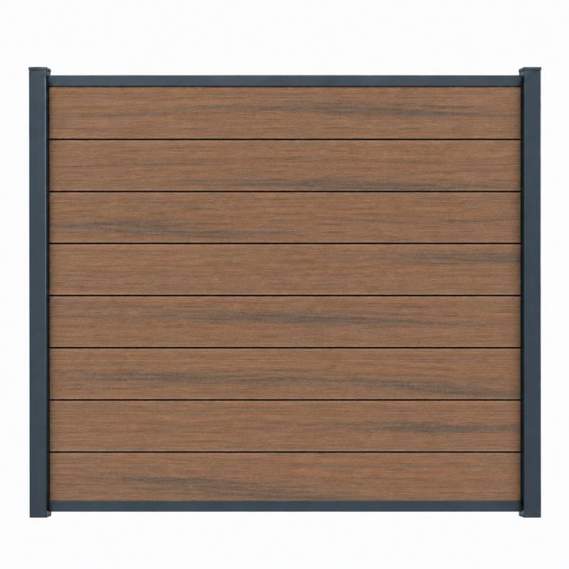 Kit complet de départ/fin clôture en composite coextrudé 1,50 L x 1,80 H (4 coloris) - Coloris - Ambre, Hauteur - 180 cm, Longueur - 150 cm