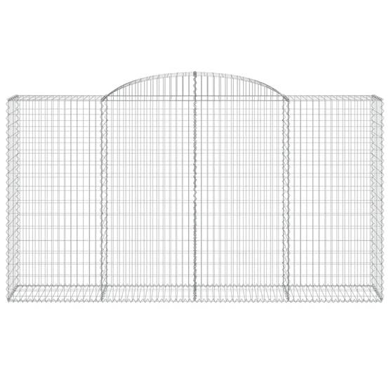 Vidaxl - Panier de gabions arqué 300x50x160/180 cm Fer galvanisé vidaXL 153518 - Image 4