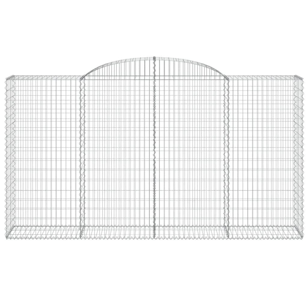 Vidaxl - Panier de gabions arqué 300x50x160/180 cm Fer galvanisé vidaXL 153518 - Image 4