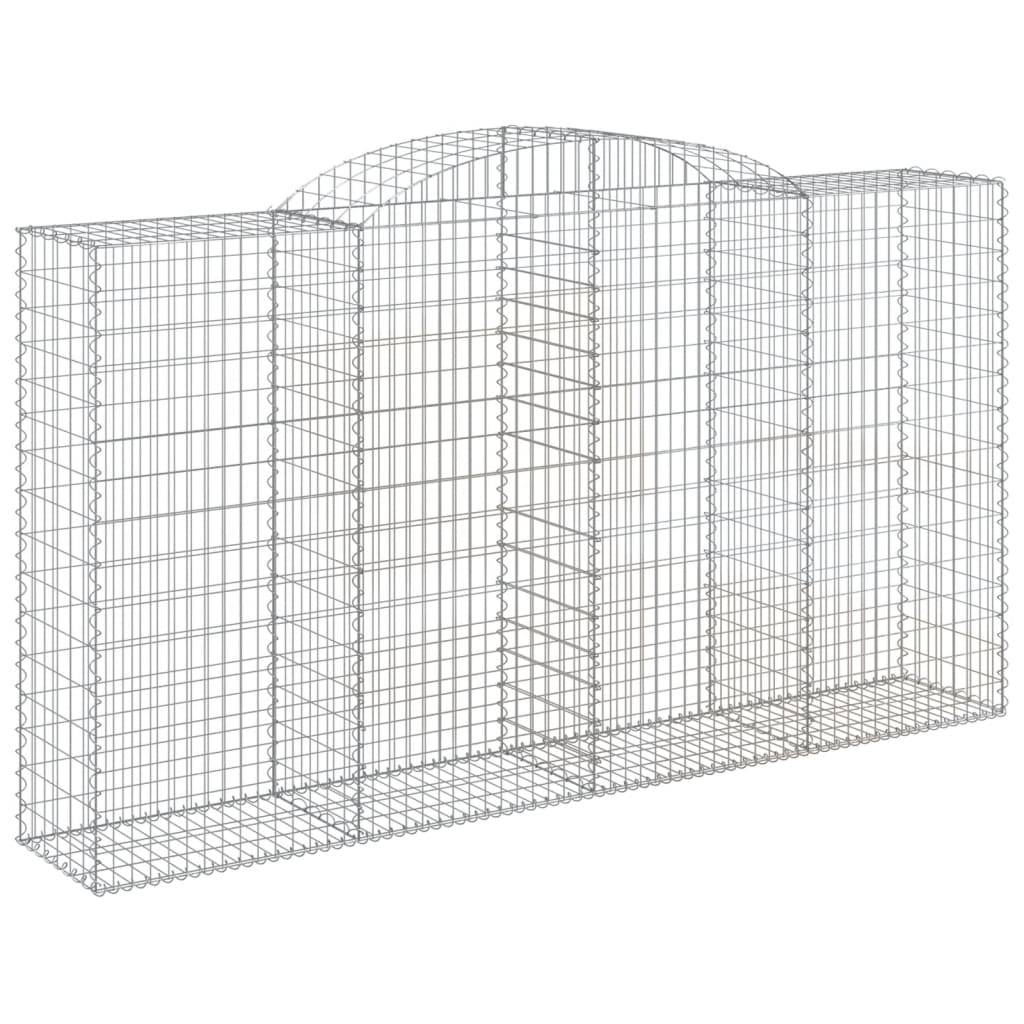Vidaxl - Panier de gabions arqué 300x50x160/180 cm Fer galvanisé vidaXL 153518 - Image 2