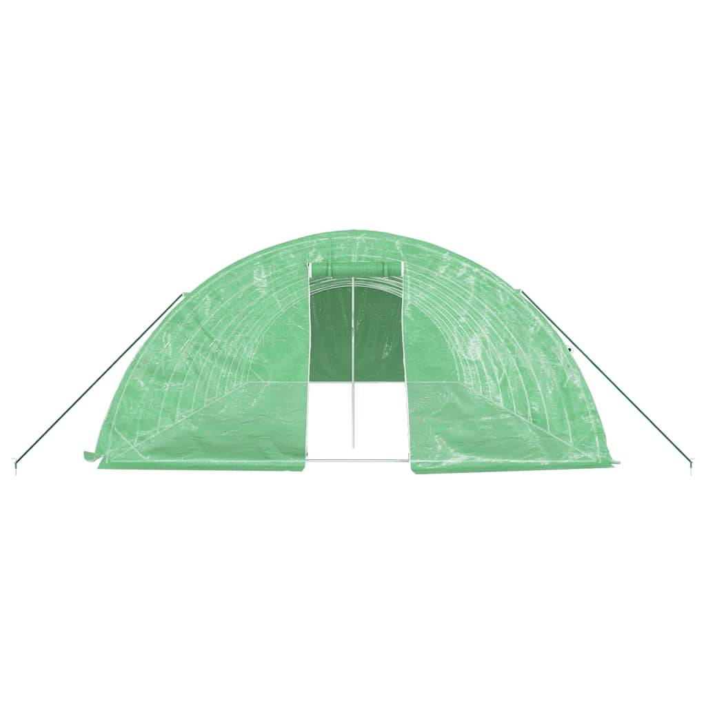 Grande Serre Tunnel Acier Galvanisé 50m² Bâche PE Anti-UV Culture Jardin - ComfortXL Outdoor Living - Image 4