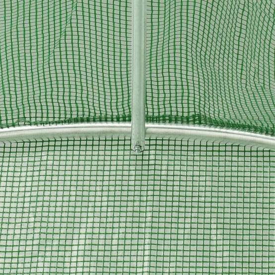 Grande Serre Tunnel Acier Galvanisé 50m² Bâche PE Anti-UV Culture Jardin - ComfortXL Outdoor Living - Image 9