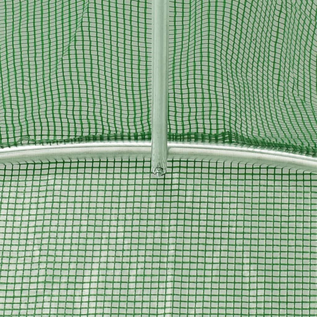 Grande Serre Tunnel Acier Galvanisé 50m² Bâche PE Anti-UV Culture Jardin - ComfortXL Outdoor Living - Image 9