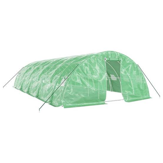 Grande Serre Tunnel Acier Galvanisé 50m² Bâche PE Anti-UV Culture Jardin - ComfortXL Outdoor Living - Image 2