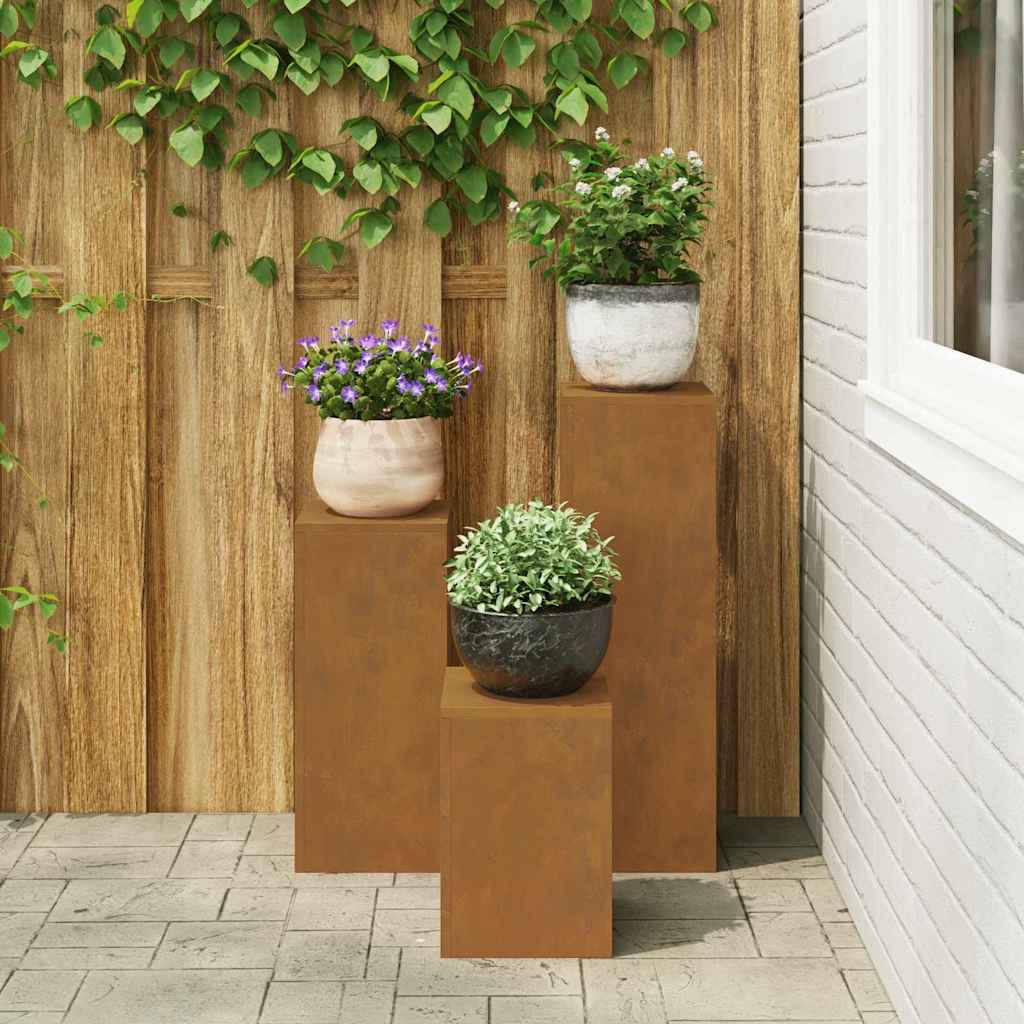 Support plante  Prolenta Orange brûlé  24 X 24 X 75 cm  - P95012O - Image 4