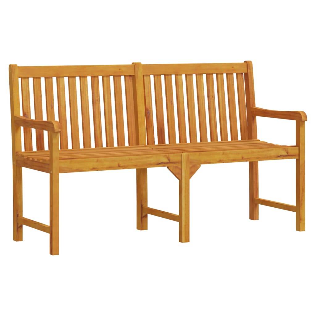 PANGIVO - Banc de jardin bois d'acacia naturels 150 x 55.5 x 90 cm, Poids:17kg - PANGIVO - Image 2