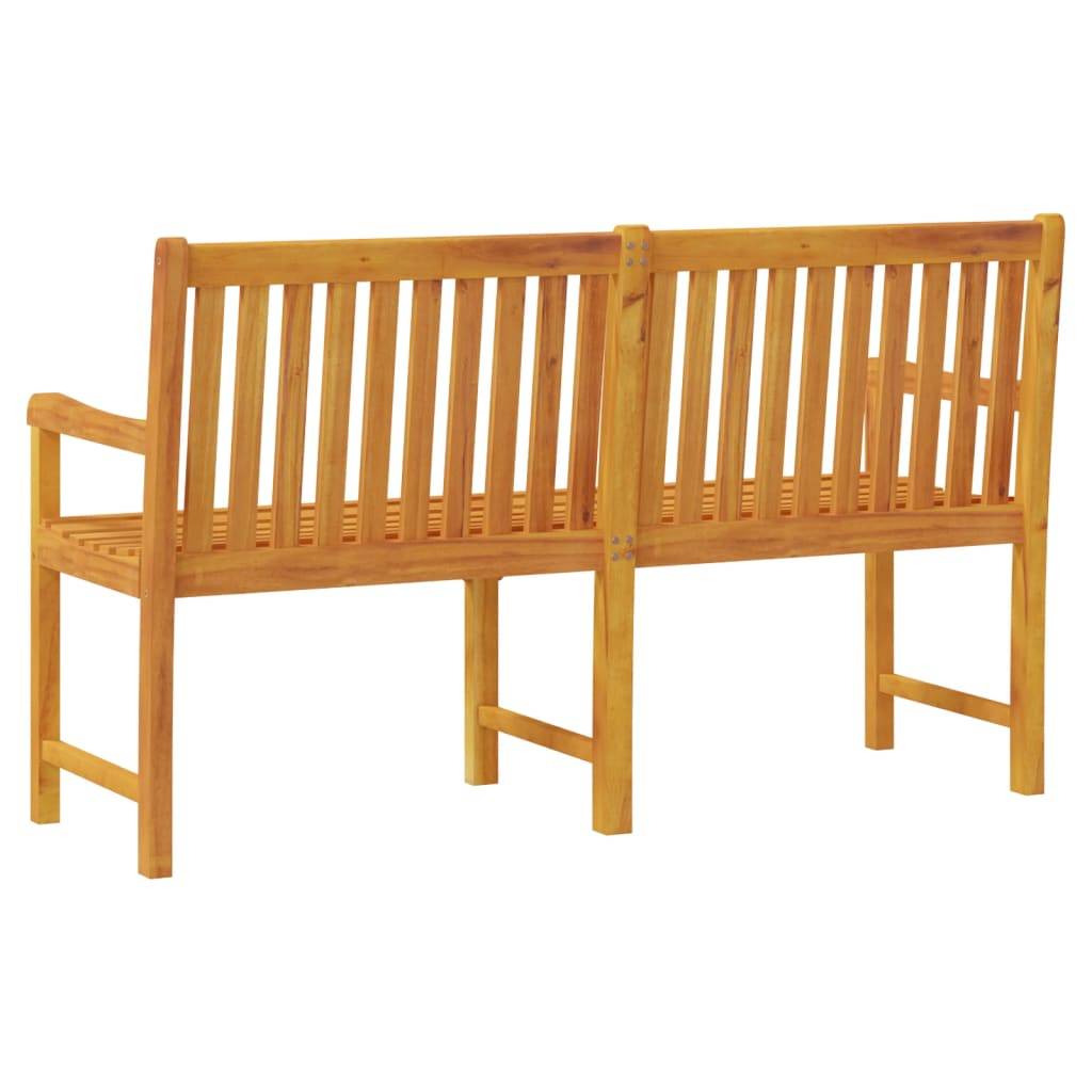 PANGIVO - Banc de jardin bois d'acacia naturels 150 x 55.5 x 90 cm, Poids:17kg - PANGIVO - Image 5