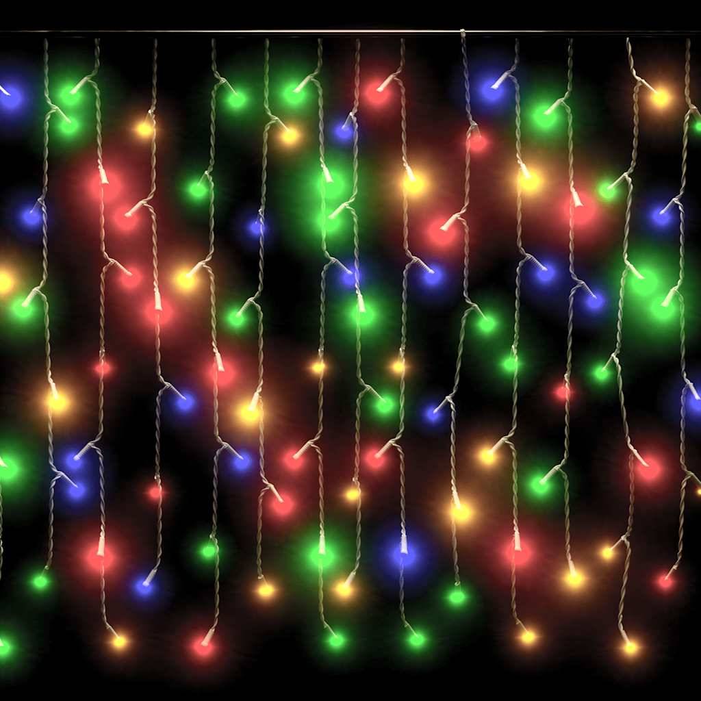 Rideau Lumineux Glaçons 400 LED Fêtes Noël 10m Multicolore – ComfortXL Outdoor Living - Image 6