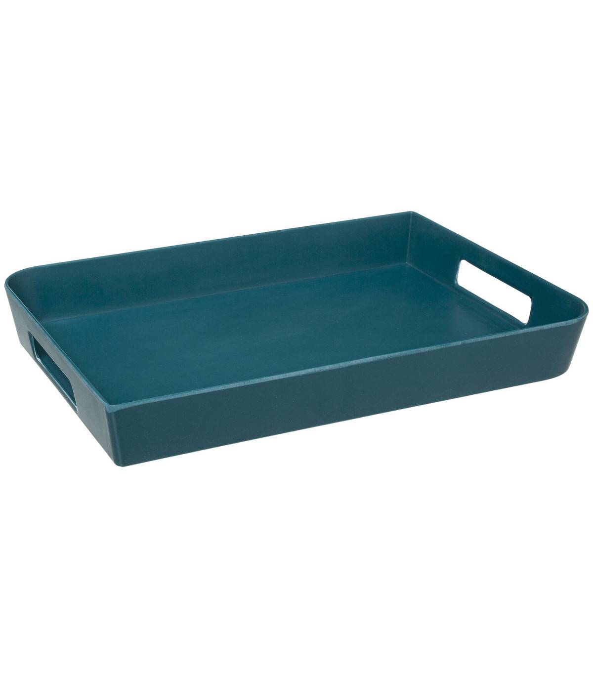 Plateau en Mélamine 35 x 25 cm Bleu pétrole - Image 1