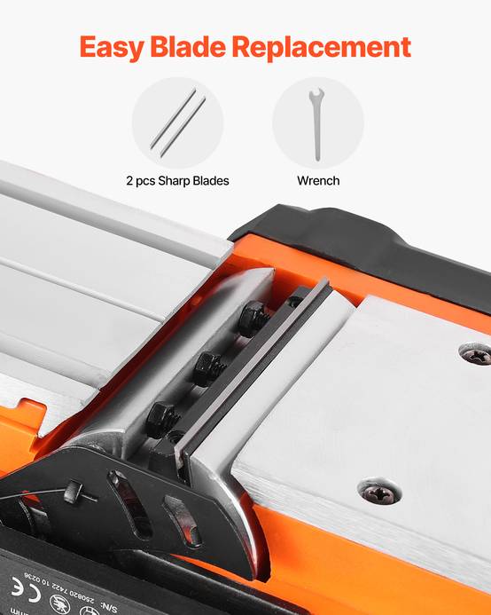 VEVOR Rabot Électrique Filaire Raboteuse à Bois à Main 82 mm 900 W 14500 tr/min - Image 6