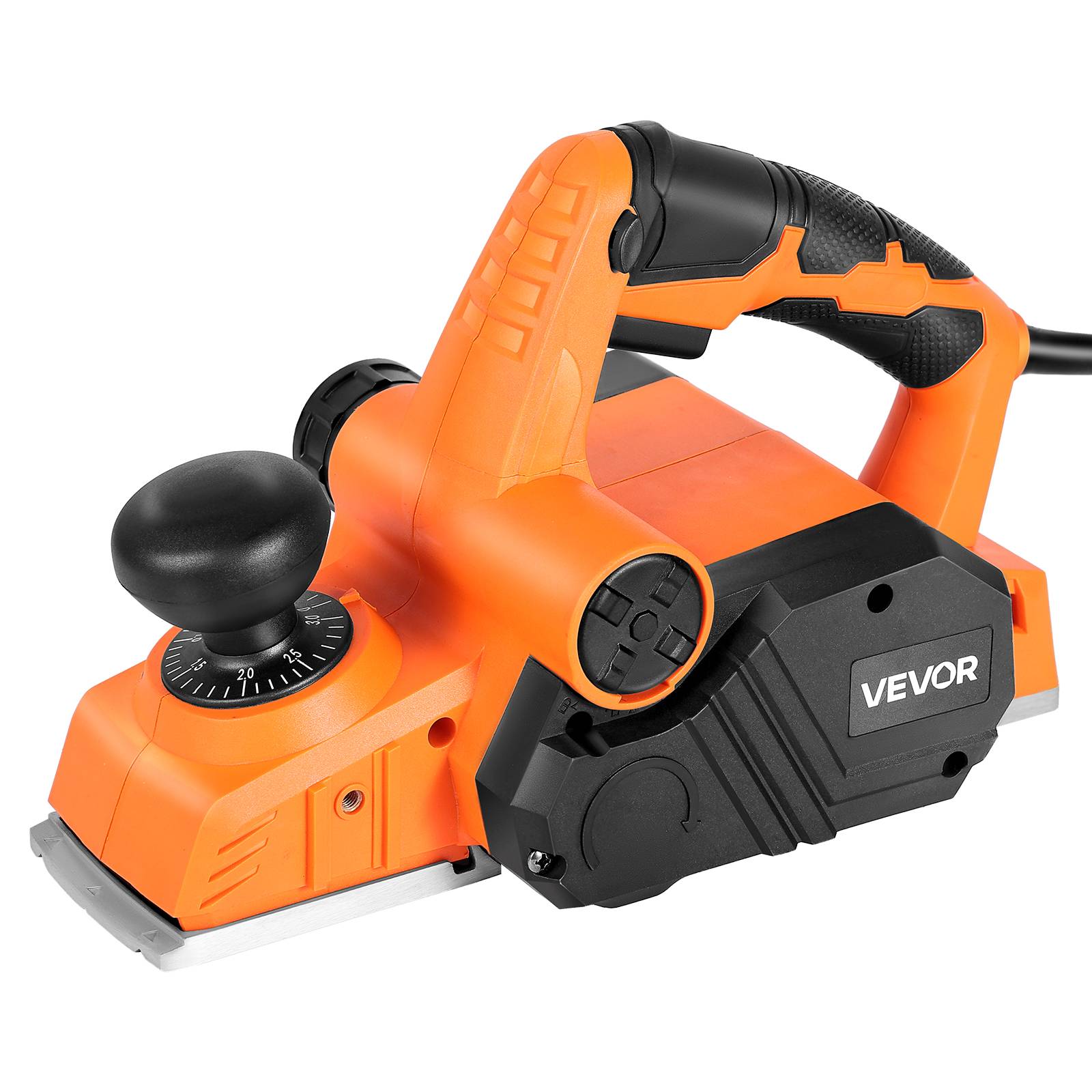 VEVOR Rabot Électrique Filaire Raboteuse à Bois à Main 82 mm 900 W 14500 tr/min