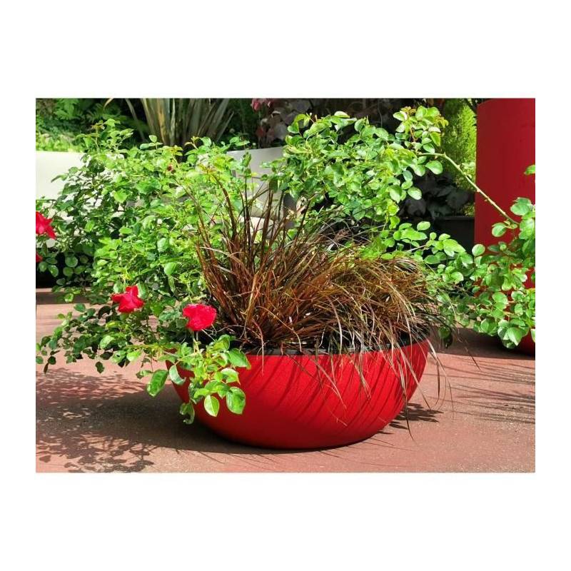 Riviera - Riviera - Coupe Pot De Fleurs - Granit D40 - Rouge - Image 2