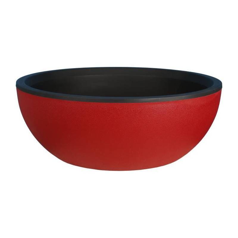 Riviera - Riviera - Coupe Pot De Fleurs - Granit D40 - Rouge - Image 1