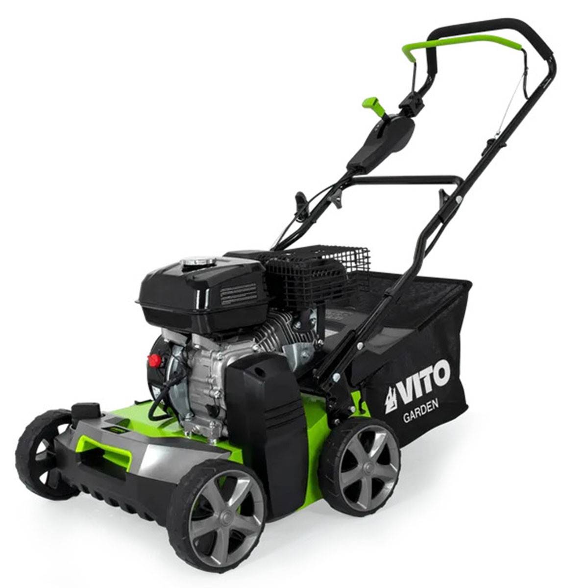 Vito - Scarificateur Thermique 5,4 CV – Scarificateur & Démousseur Pelouse 2000 m², Largeur 40cm, Réglable, Bac 45L VITO - Image 6