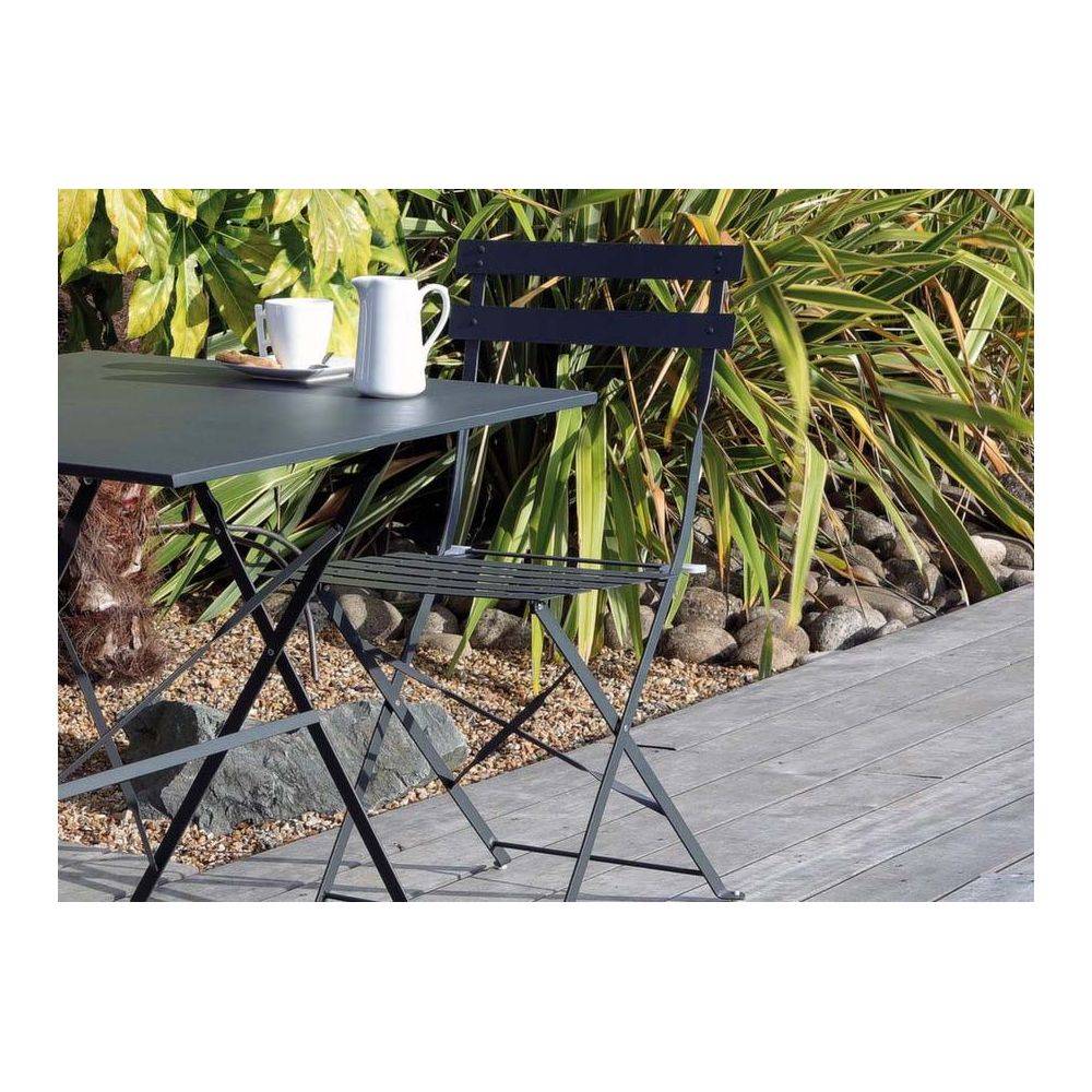 Alize - Chaises pliantes en acier Cuba (Lot de 2) - Image 4
