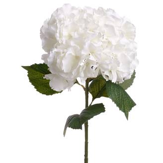 Tige artificielle d'Hortensia - H. 83 cm - Blanc - Atmosphera