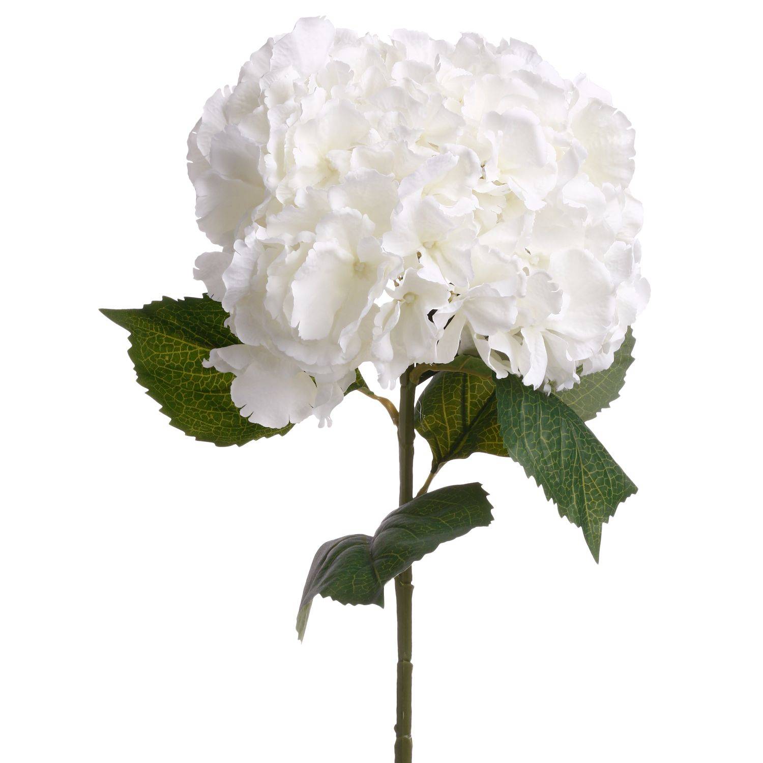 Tige artificielle d'Hortensia - H. 83 cm - Blanc - Atmosphera