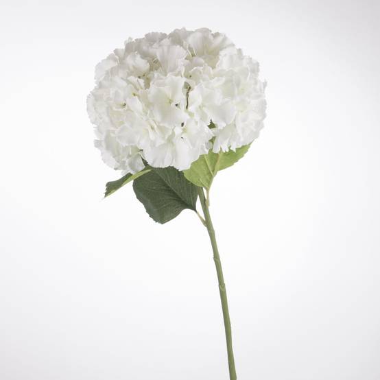 Tige artificielle d'Hortensia - H. 83 cm - Blanc - Atmosphera - Image 3