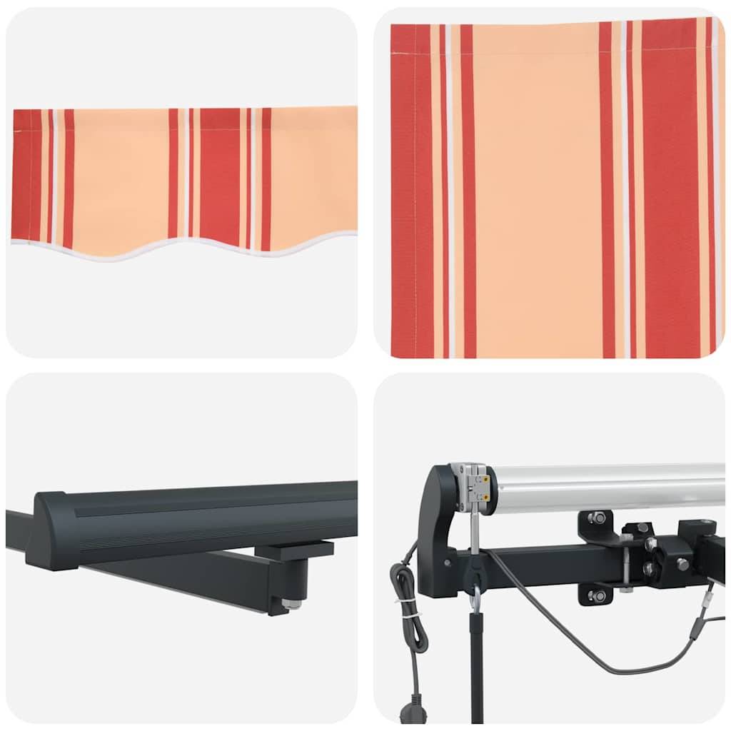 Store Motorisé Extérieur Toile Polyester Anti-UV pour Balcon et Patio Jaune et Orange 450x300 cm – ComfortXL Outdoor Living - Image 8