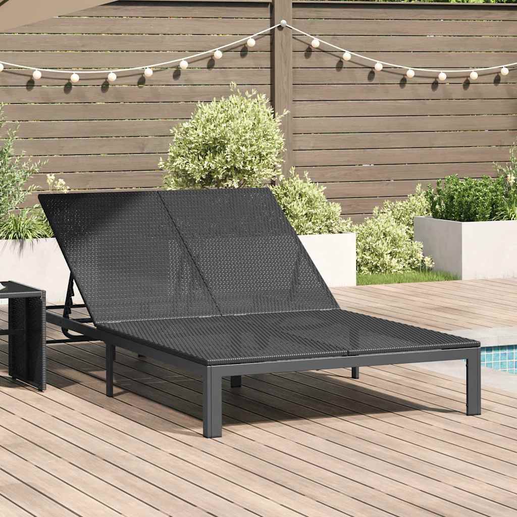 PANGIVO - Transat Noir polyrotin 206 x 115 x 75 cm - PANGIVO - Image 1