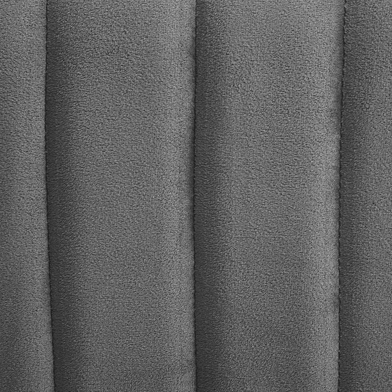 Atmosphera - Pouf velours Seis hexagonal gris Atmosphera - Image 2