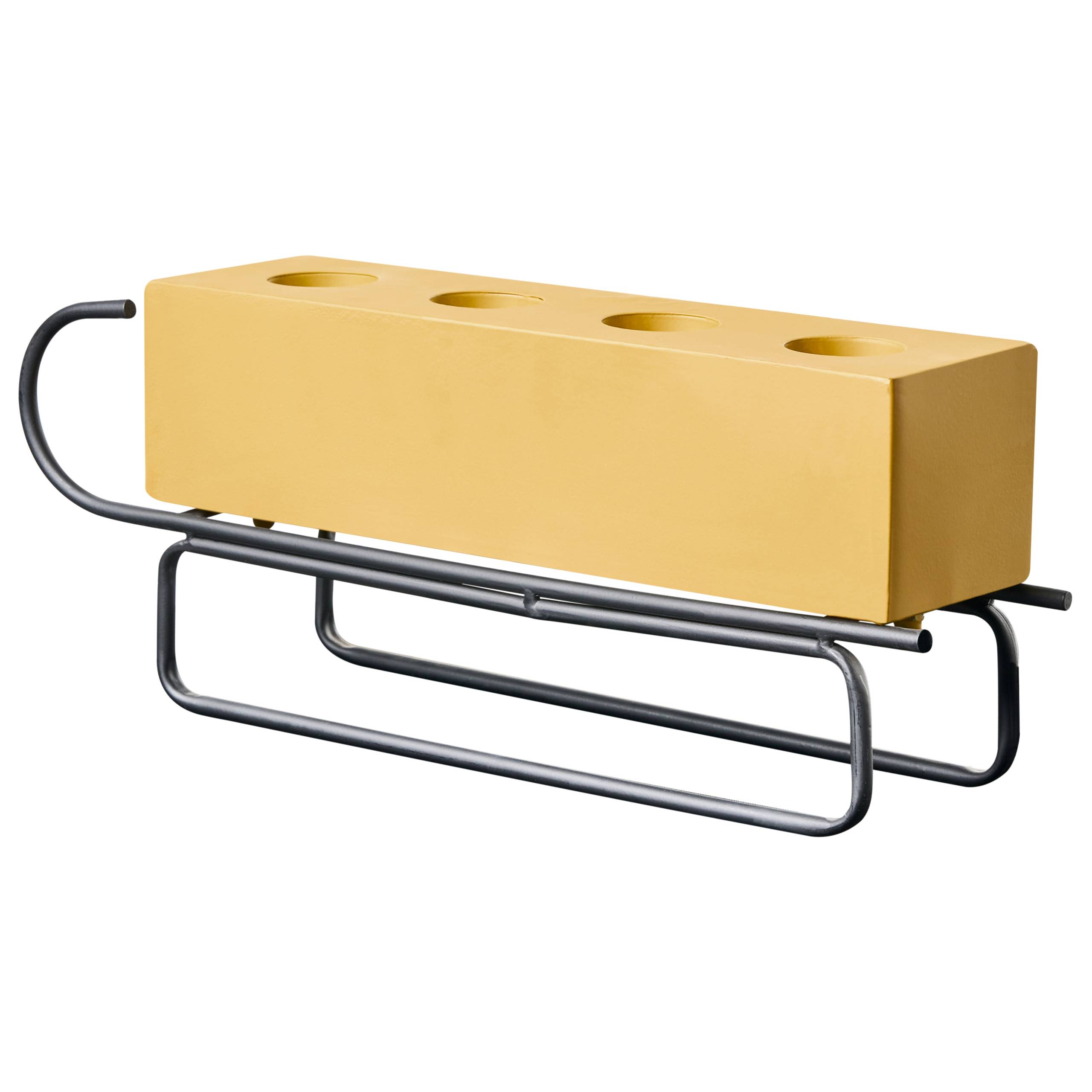 Beliani - Bougeoir Métal Jaune KUHMO - 39x8x16- Beliani - Image 5