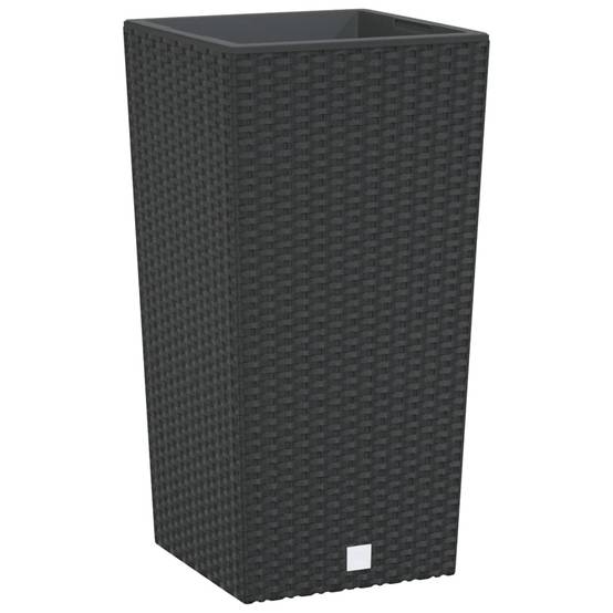 Jardinière polypropylène anthracite 26.5 x 26.5 x 50 cm - PANGIVO - Image 2