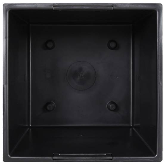 Jardinière polypropylène anthracite 26.5 x 26.5 x 50 cm - PANGIVO - Image 5