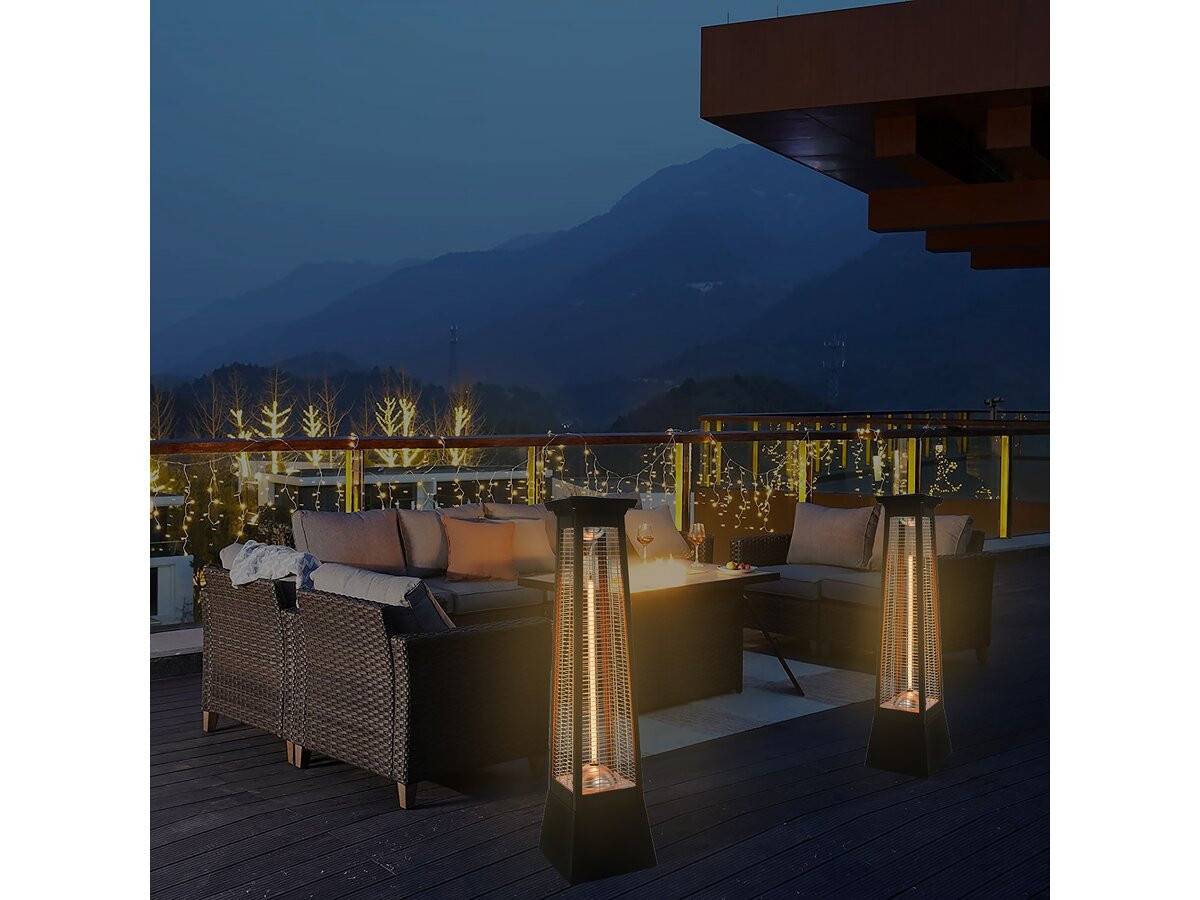 Habitat Et Jardin - Chauffage électrique Radiant En Fibre De Carbone "volcano" - 2000w - Noir -habitat Et Jardin - Image 2