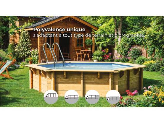 Gré - Piscine bois Grenade 2 4,36 x 3,36 x 1,17 m - Gré - Image 6