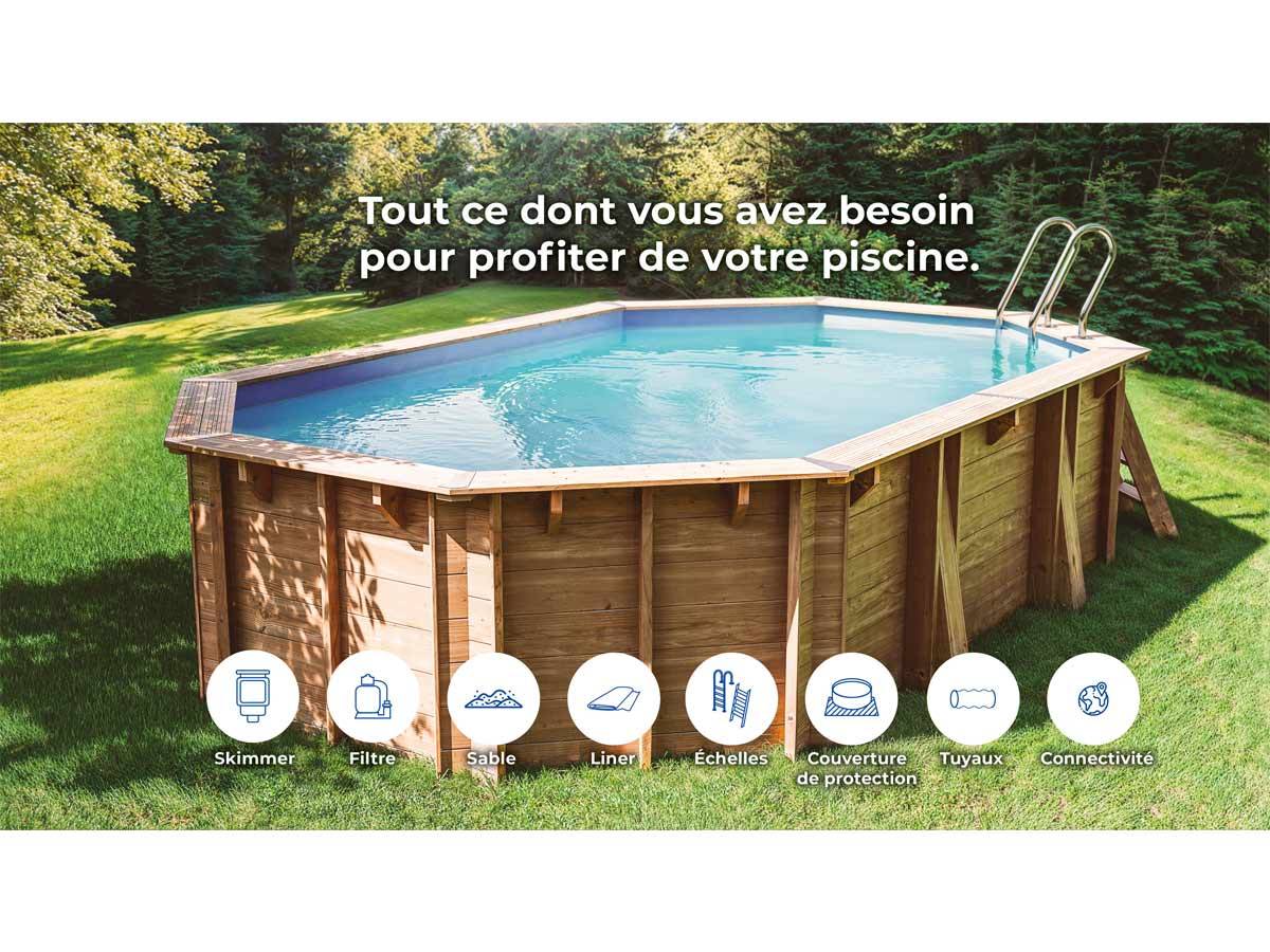 Gré - Piscine bois Grenade 2 4,36 x 3,36 x 1,17 m - Gré - Image 5