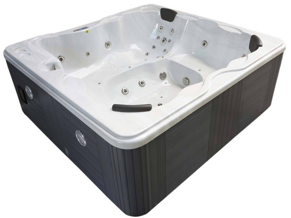 Habitat Et Jardin - Spa "cuba" 6 Places - Cuve Blanc - Système Balboa +bluetooth Intégré - 220x210x80cm -habitat Et Jardin - Image 1