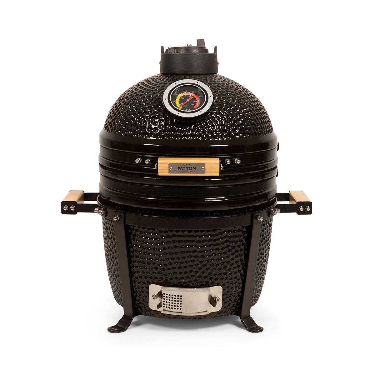 Patton - Barbecue kamado à poser Patton Premium 15" - Grille Ø 34 cm - Noir - Image 1